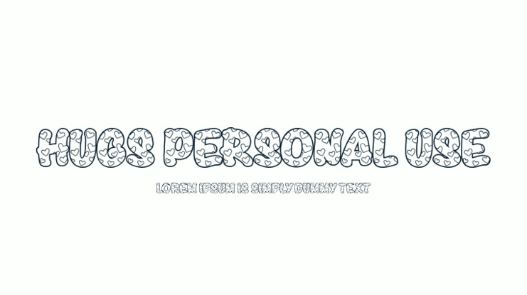 HUGS PERSONAL USE Font