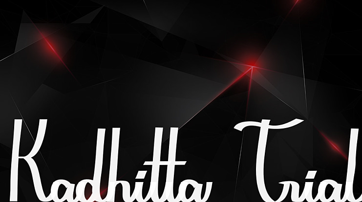 Kadhitta Trial Font