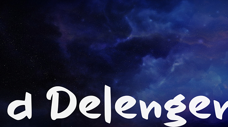 d Delengen Font