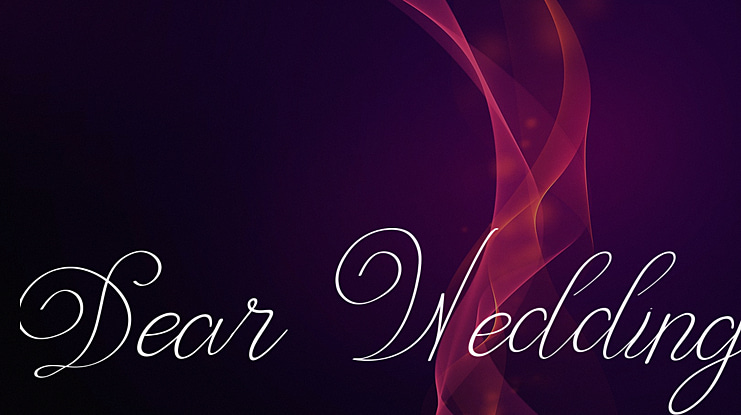 Dear Wedding Font Family