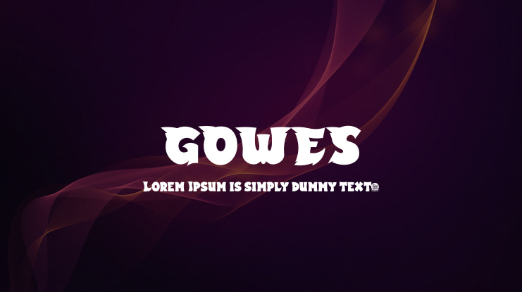 GOWES Font Family