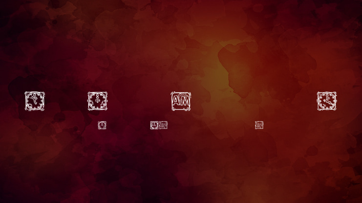 KR Lotsa Time Dings Font