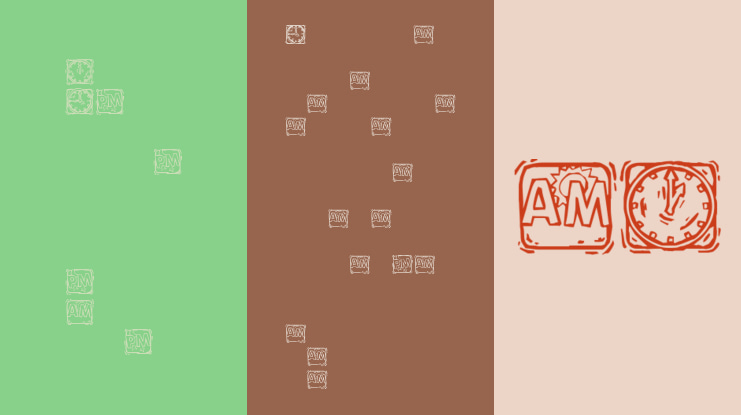 KR Lotsa Time Dings Font