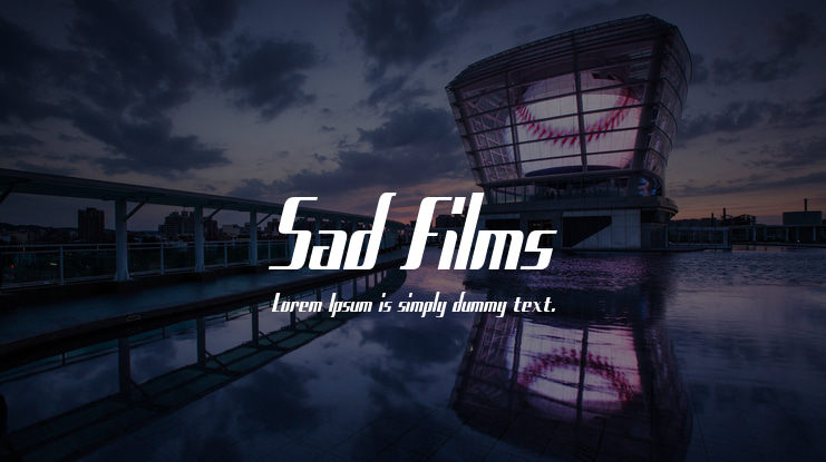 Sad Films Font