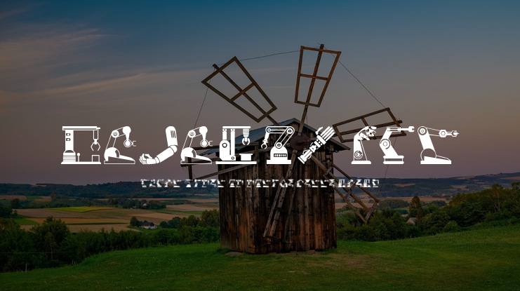 Robotic Arm Font