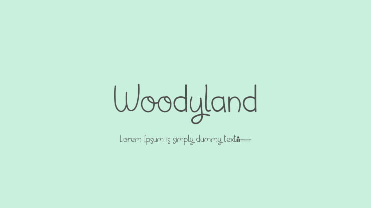Woodyland Font
