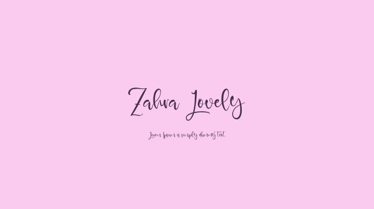 Zahra Lovely Font