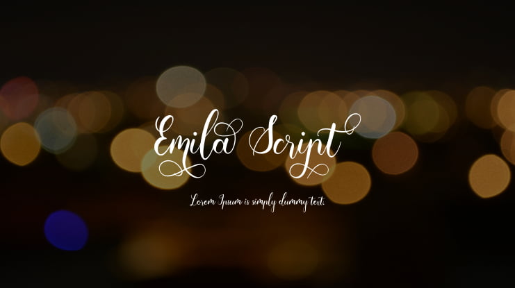 EmilaScript Font