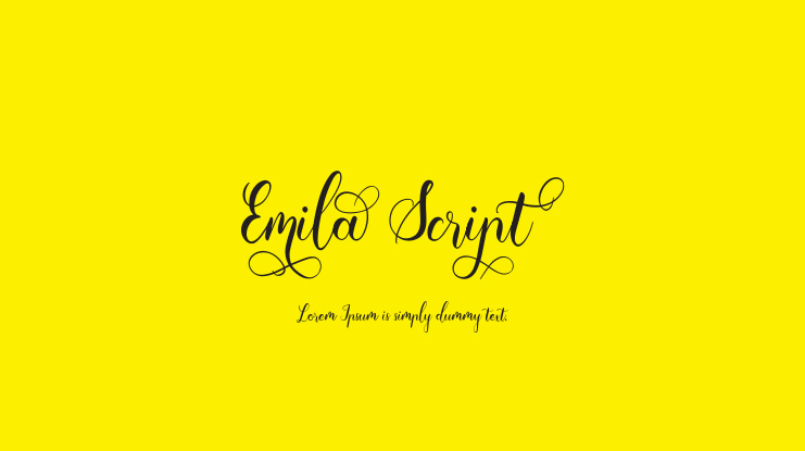 EmilaScript Font