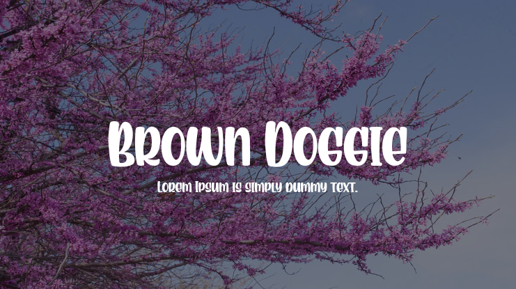 Brown Doggie Font