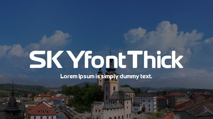 SKYfontThick Font
