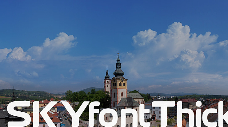 SKYfontThick Font