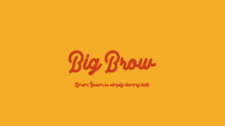 Big Brow Font Family