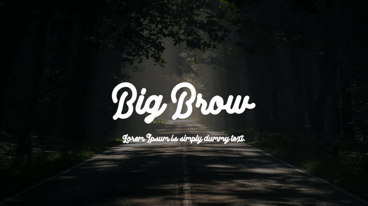 Big Brow Font Family