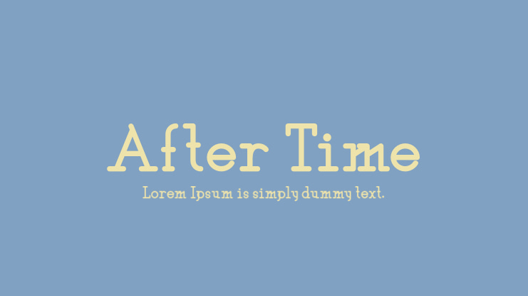 After Time Font