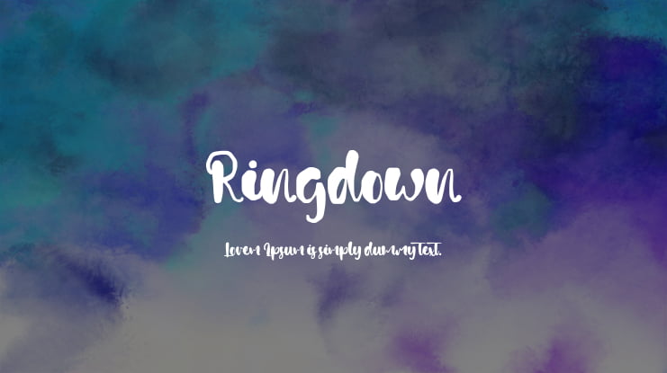 Ringdown Font