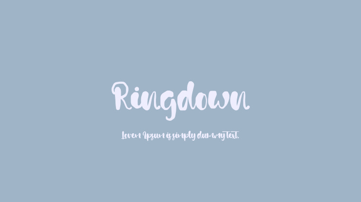Ringdown Font