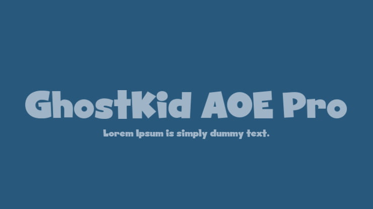 GhostKid AOE Pro Font Family