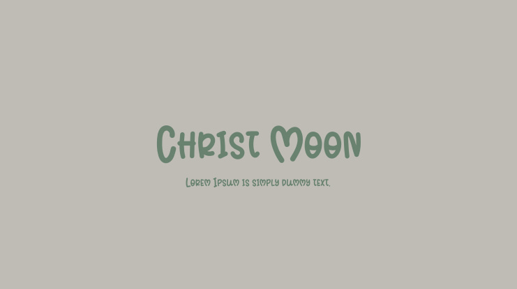 Christ Moon Font