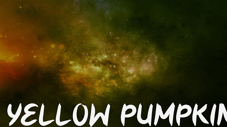 Yellow Pumpkin Font