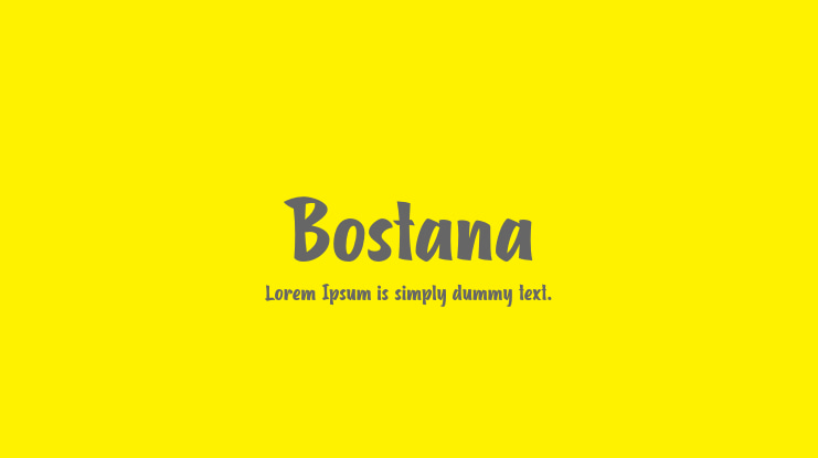 Bostana Font