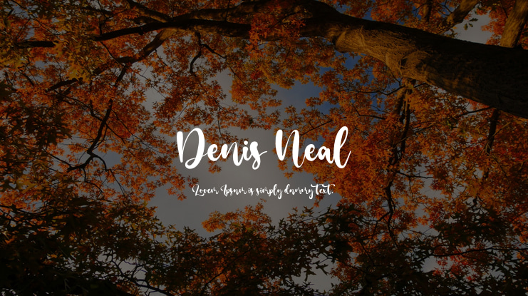 Denis Neal Font