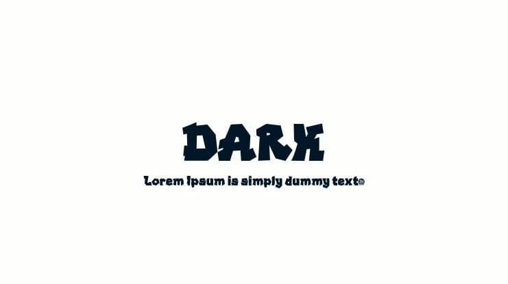 DARK Font Family