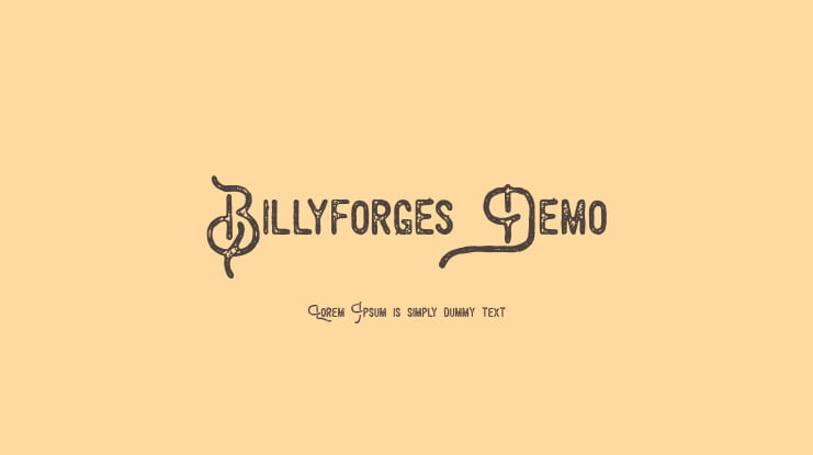 Billyforges Demo Font