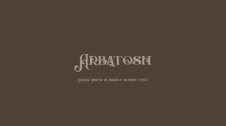 Arbatosh Font