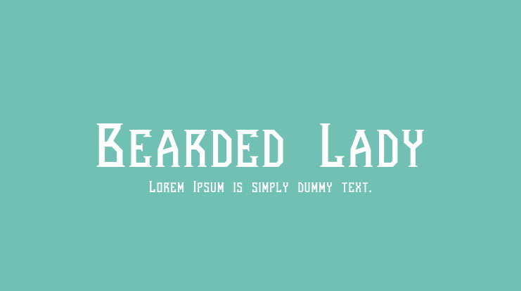 Bearded Lady Font Family