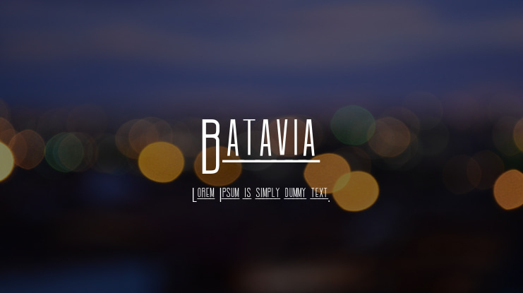 Batavia Font