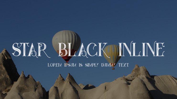 Star Black Inline Font