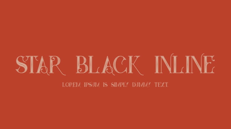 Star Black Inline Font