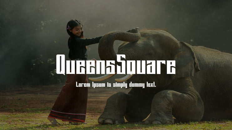 QueensSquare Font