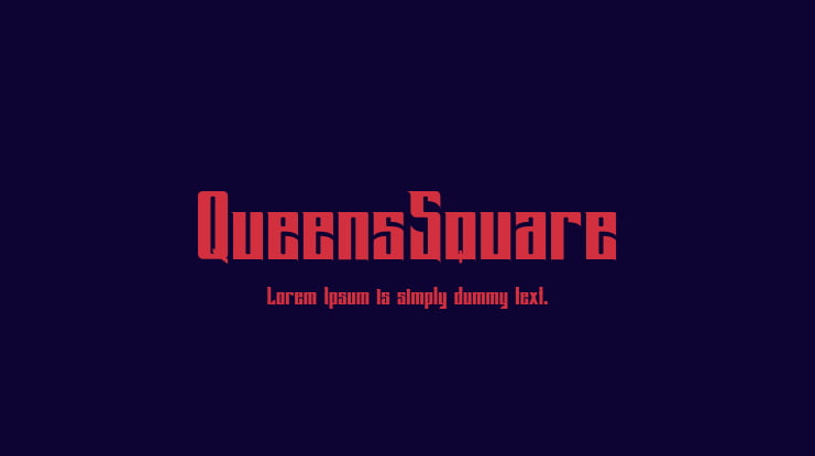QueensSquare Font