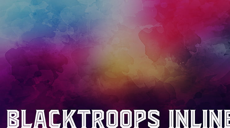 Blacktroops Inline Font