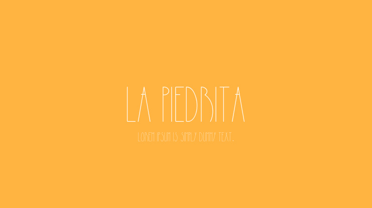 La Piedrita Font