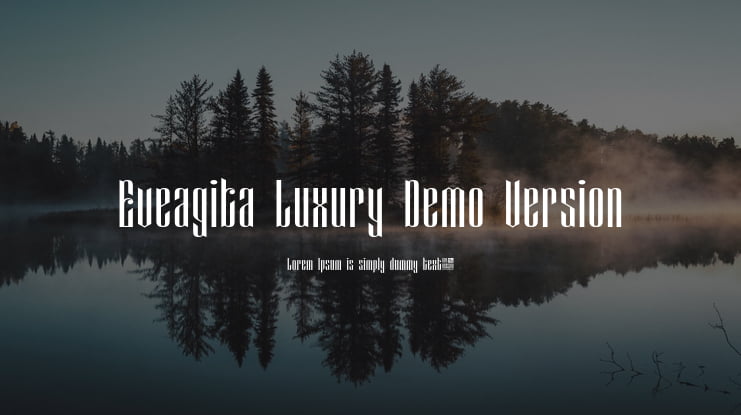 Eveagita Luxury Demo Version Font