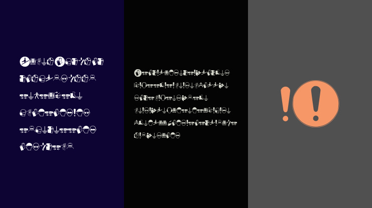 FontsVectorIso7010Mandatory Font