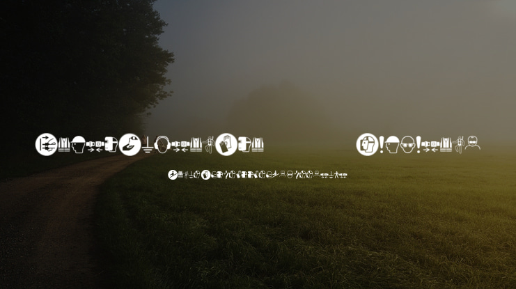 FontsVectorIso7010Mandatory Font