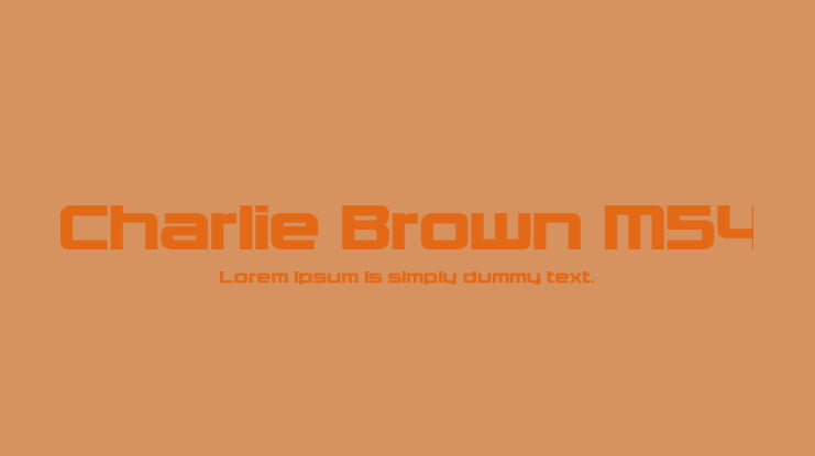 Charlie Brown M54 Font