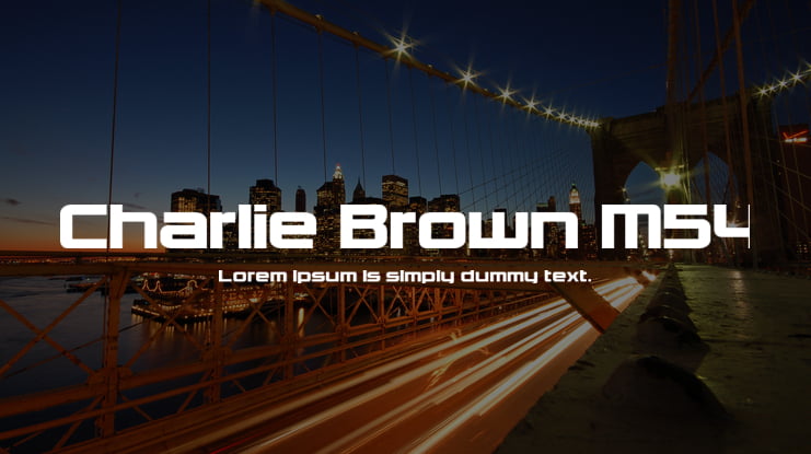 Charlie Brown M54 Font