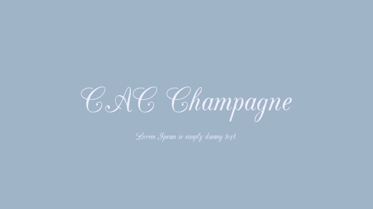 CAC Champagne Font
