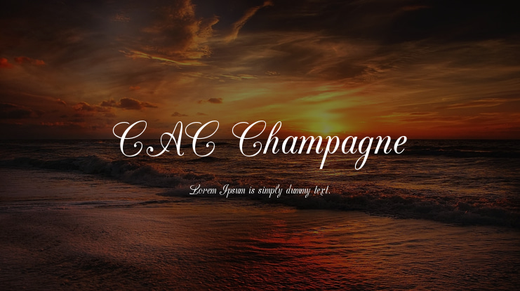 CAC Champagne Font