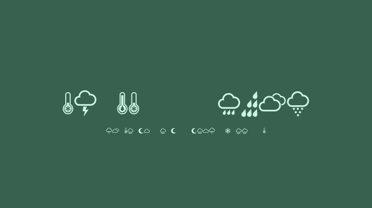 Weather Symbols Font