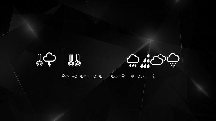 Weather Symbols Font