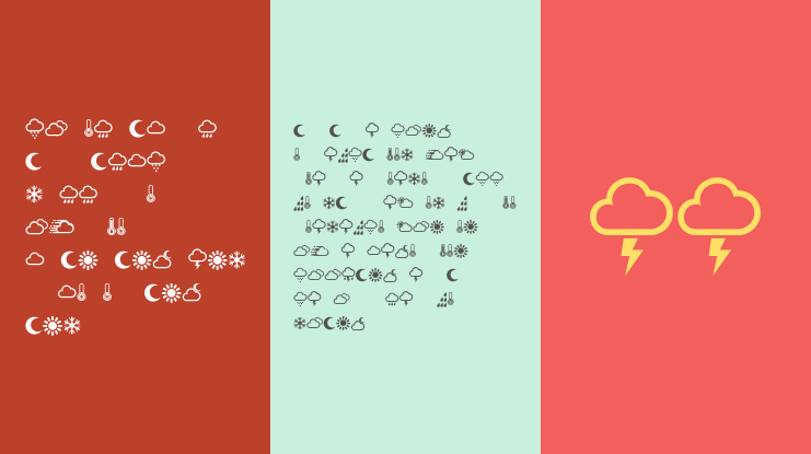 Weather Symbols Font