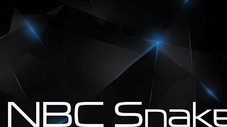 NBC Snake Font