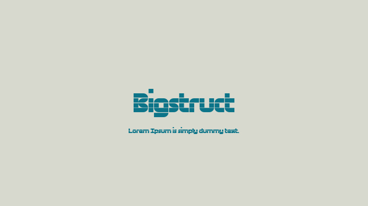 Bigstruct Font