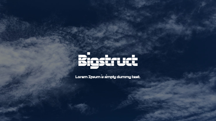 Bigstruct Font